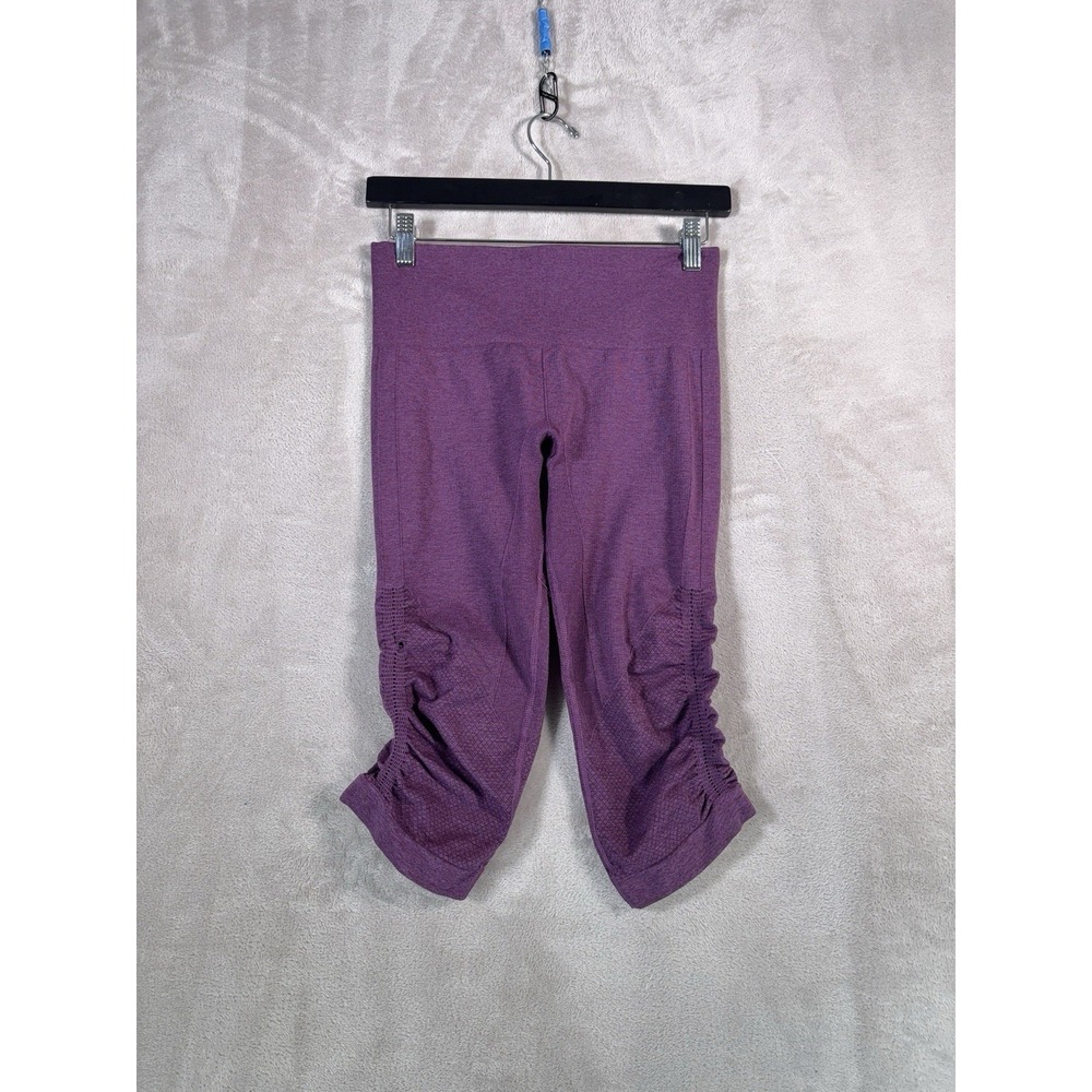 Lululemon In The Flow Crop Leggings Womens Size 4 Purple Performance Lounge